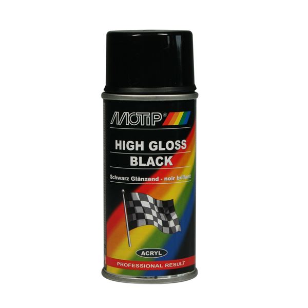 Aérosol de peinture noir 00105 MOTIP 150 ml