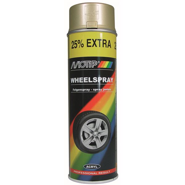 Peinture pour jantes or 500ml Motip