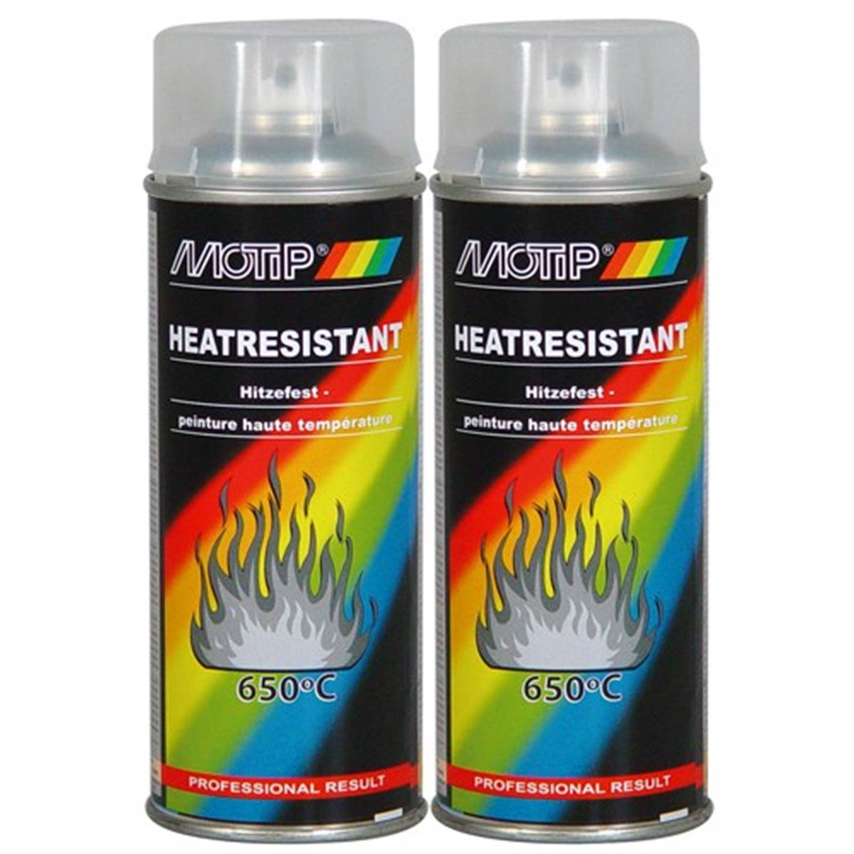 Aérosol Peinture Haute Température Vernis Motip 400 Ml