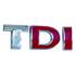 Sticker carrosserie emblême TDI chrome