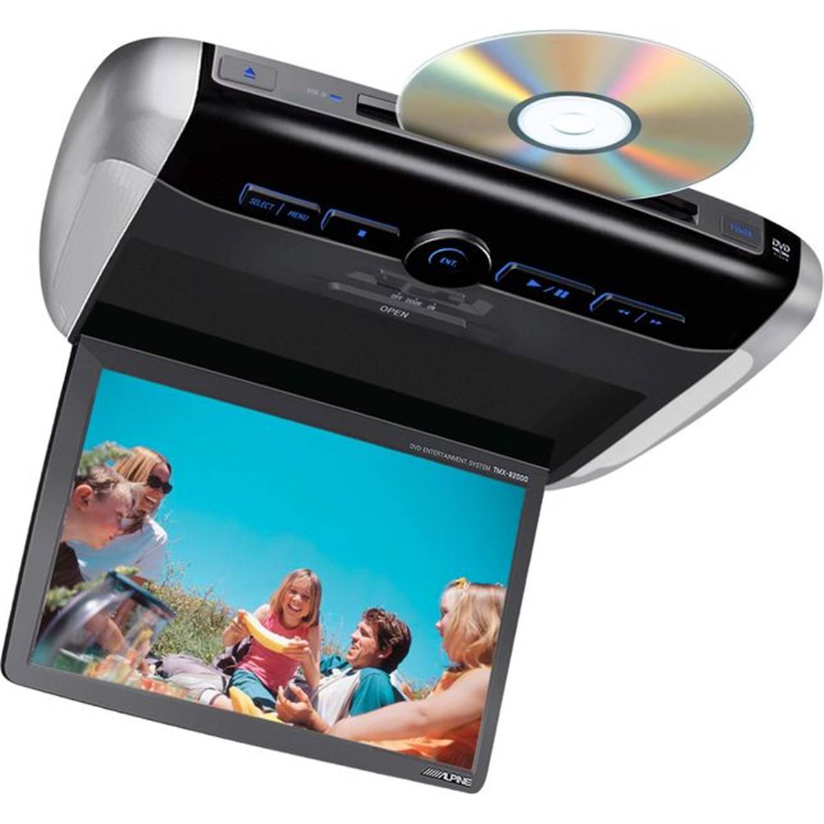 Ecran De Plafonnier Alpine Pkg-2000p Avec Lecteur Dvd Intégré