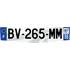 Plaque immatriculation alu Premium 520 x 120 mm (ancien système)