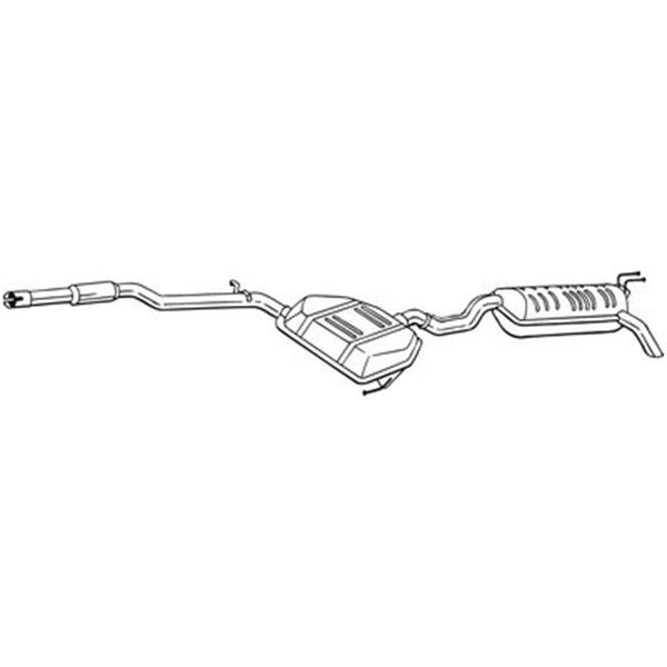 1 silencieux d'échappement arrière Bosal 292305