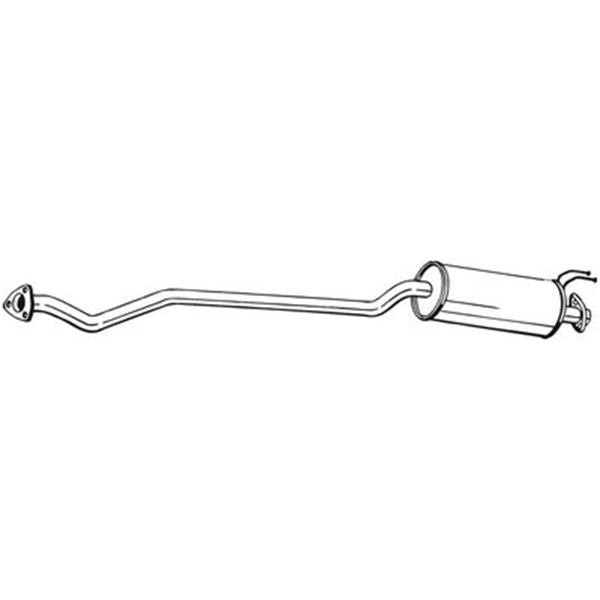 1 silencieux d'échappement intermédiaire Bosal 286395