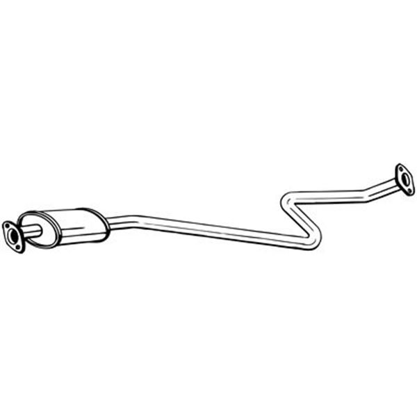 1 silencieux d'échappement intermédiaire Bosal 283195
