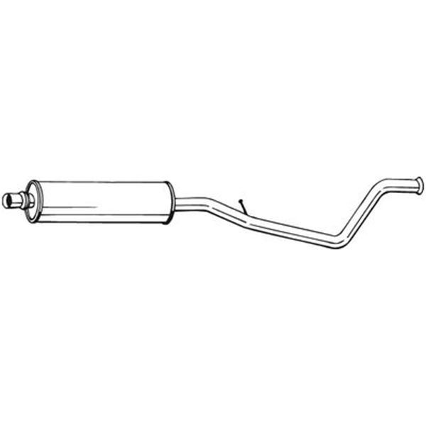 1 silencieux d'échappement intermédiaire Bosal 283969