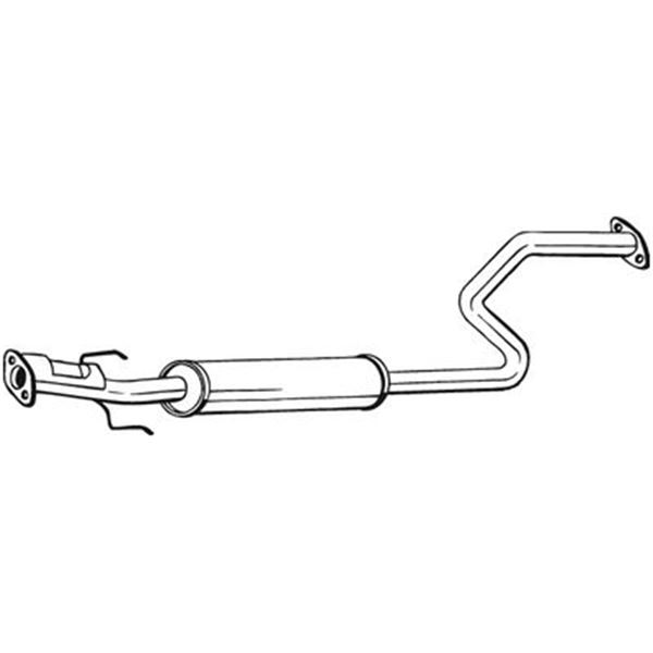 1 silencieux d'échappement intermédiaire Bosal 283503