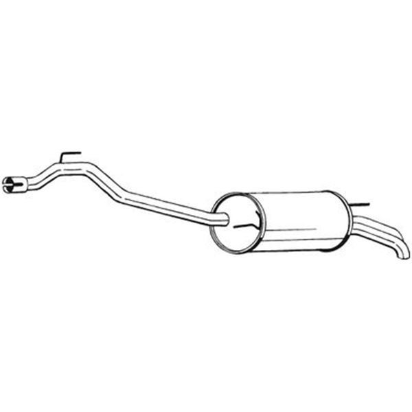 1 silencieux d'échappement arrière Bosal 283385