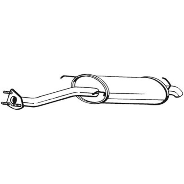 1 silencieux d'échappement arrière Bosal 115171