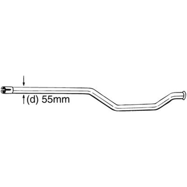 1 tuyau d'échappement Bosal 889003