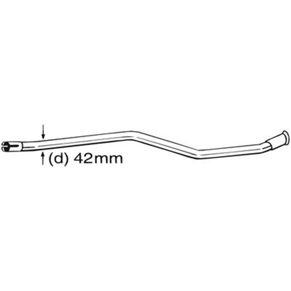 1 tuyau d'échappement Bosal 889533