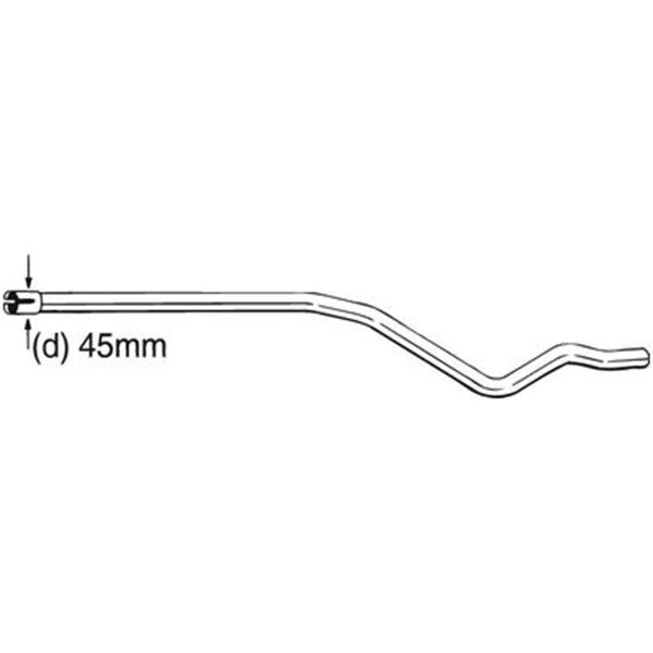 1 tuyau d'échappement Bosal 889461