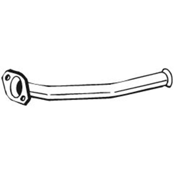 1 tuyau d'échappement Bosal 741017