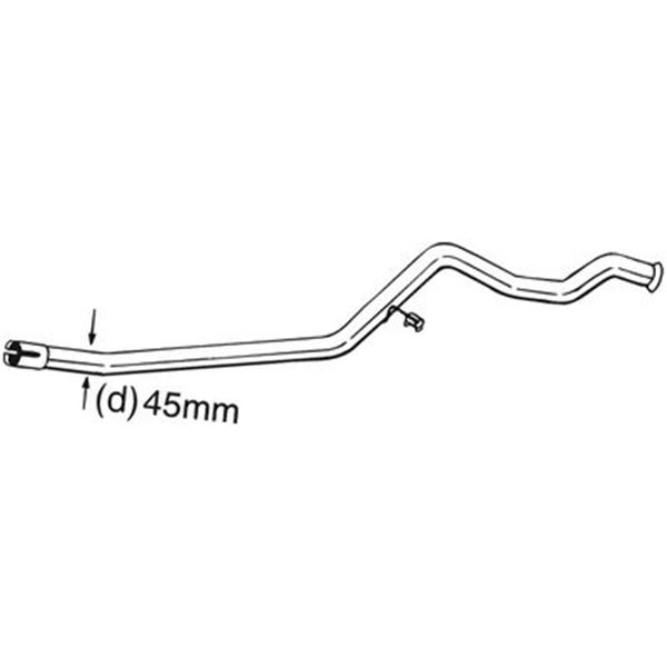 1 tuyau d'échappement Bosal 889497