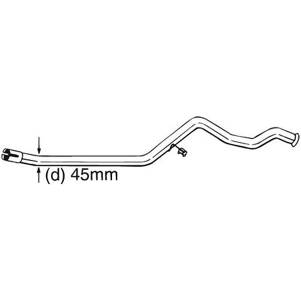 1 tuyau d'échappement Bosal 889503