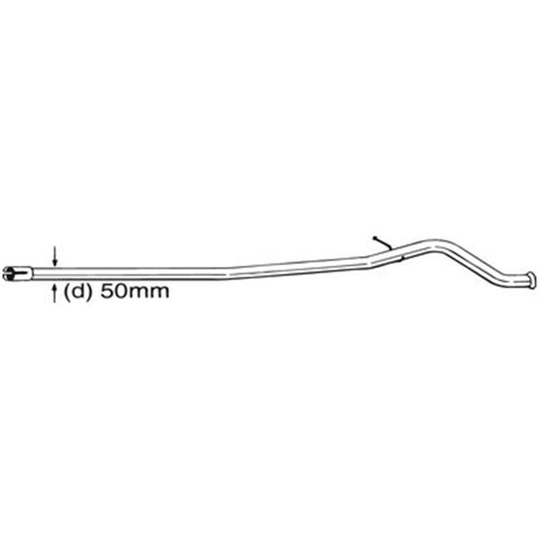 1 tuyau d'échappement Bosal 889541
