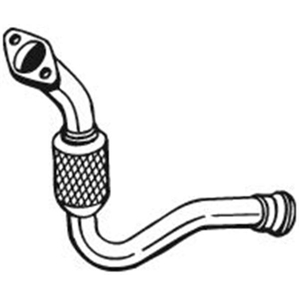1 tuyau d'échappement Bosal 773263