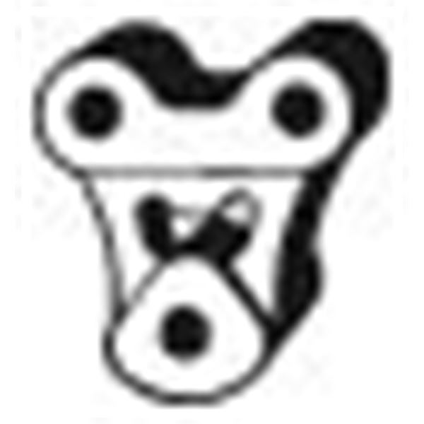 1 silentbloc d'échappement Bosal 255069