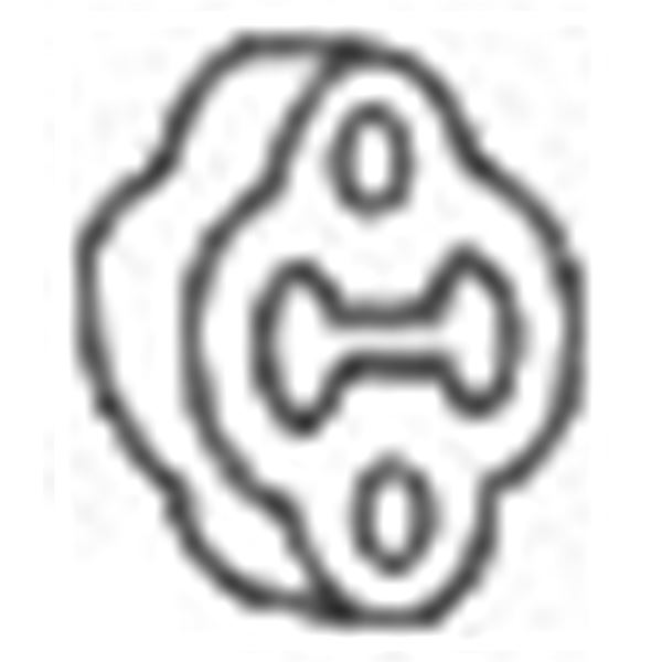 1 silentbloc d'échappement Bosal 255128