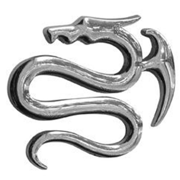 Adhésif emblême Dragon chrome