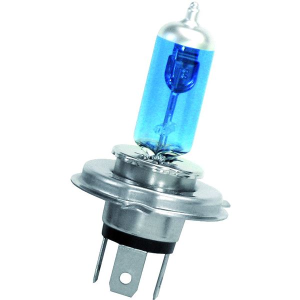 2 ampoules H4 supers blanches 55w