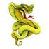 Sticker carrosserie tattoo cobra vert Cadox