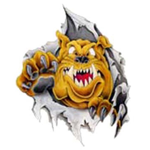 Sticker carrosserie tattoo bulldog Cadox