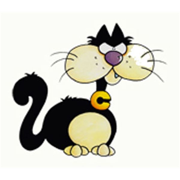 Autocollant voiture chat Cadox