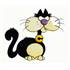 Autocollant voiture chat Cadox