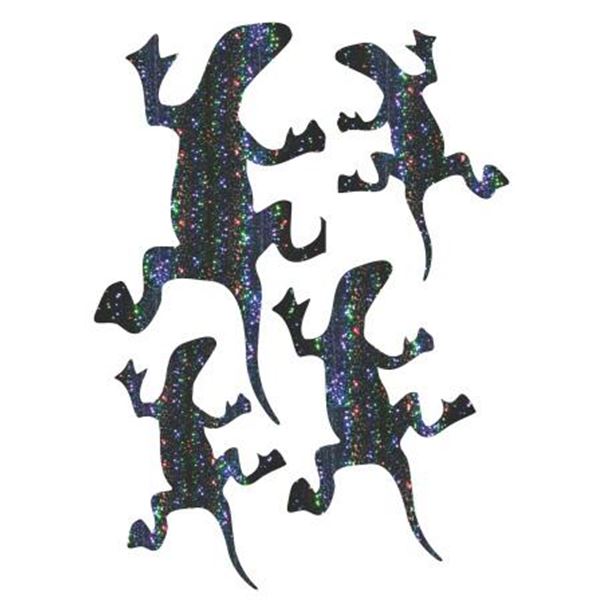 Adhésif Cadox pailleté Lézard noir