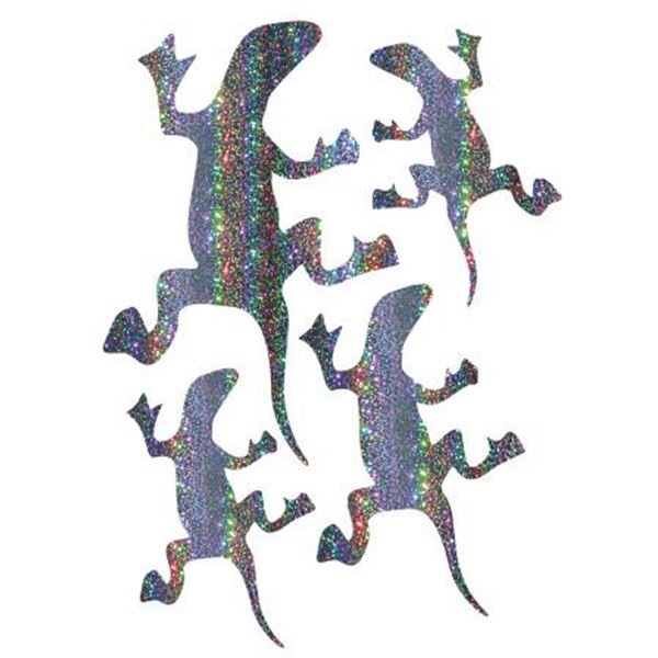 Adhésif Cadox pailleté Lézard blanc