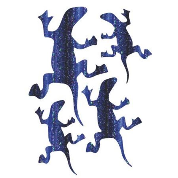 Adhésif Cadox pailleté Lézard bleu