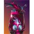 Adhésif découpé transférable Cadox Flaming argent x2