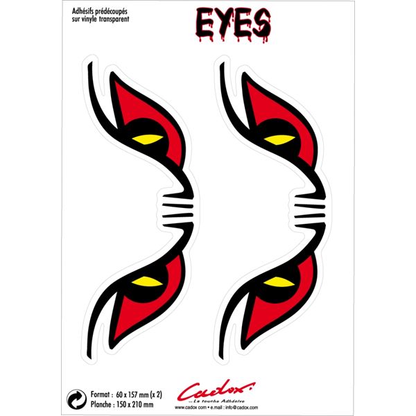 Adhésif Cadox décor Eyes x2