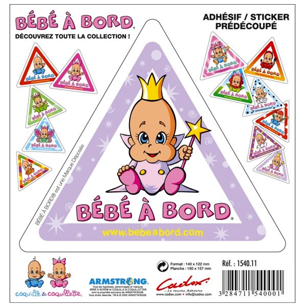 Adhésif Bébé à Bord F Princesse