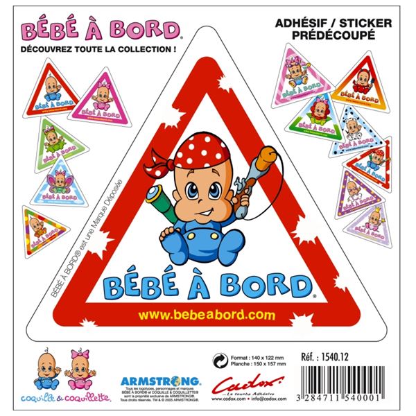 Adhésif Bébé à Bord G pirate
