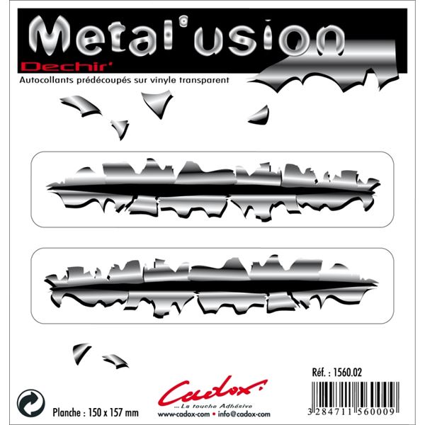 Adhésif Métal Usion Déchire Cadox