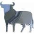 Sticker carrosserie emblème chromé toro