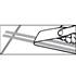 Décoration voiture filet adhésif double argent Cadox 12 mm