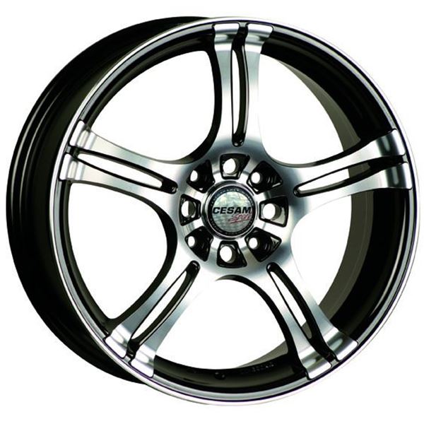 Jante aluminium Cesam 14 pouces Black Poli Brillant