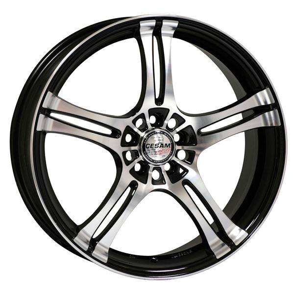 Jante aluminium Cesam 14 pouces Black Poli Brillant