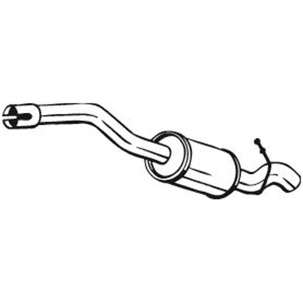 1 silencieux d'échappement arrière Bosal 154419