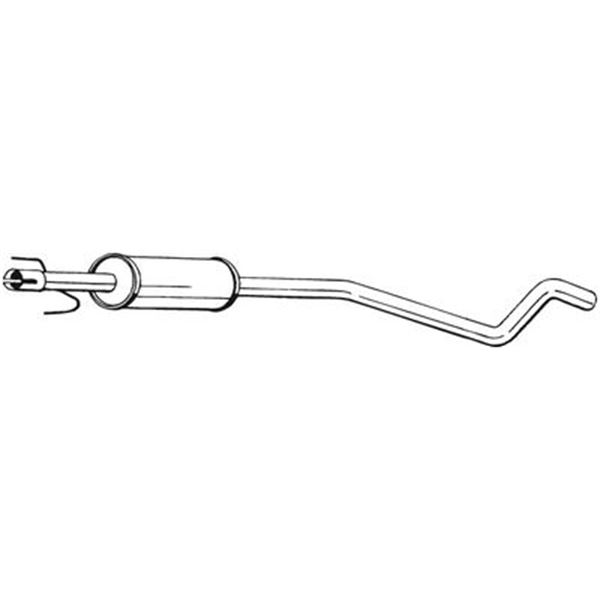 1 silencieux d'échappement arrière Bosal 284281