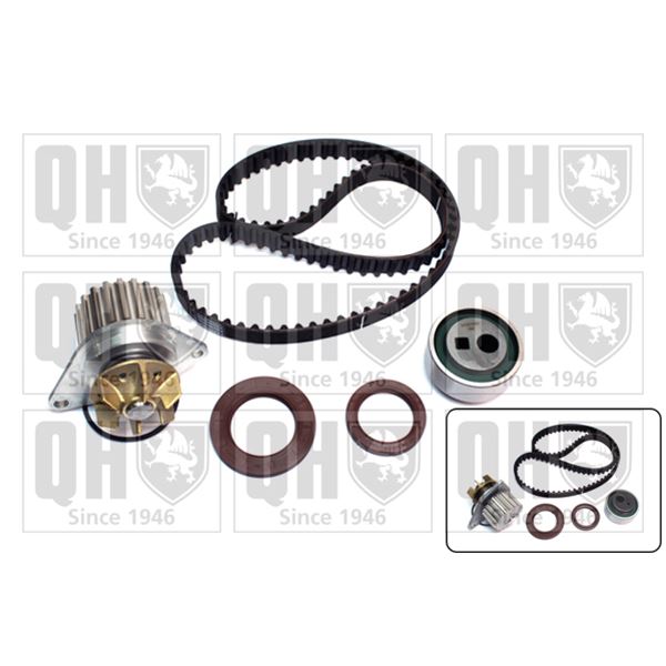 1 kit de distribution + 1 pompe à eau Quinton Hazell QBPK1030
