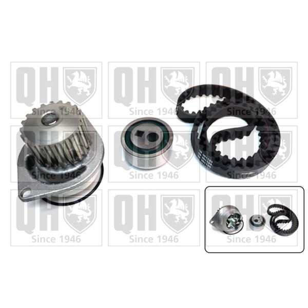 1 kit de distribution + 1 pompe à eau Quinton Hazell QBPK1041