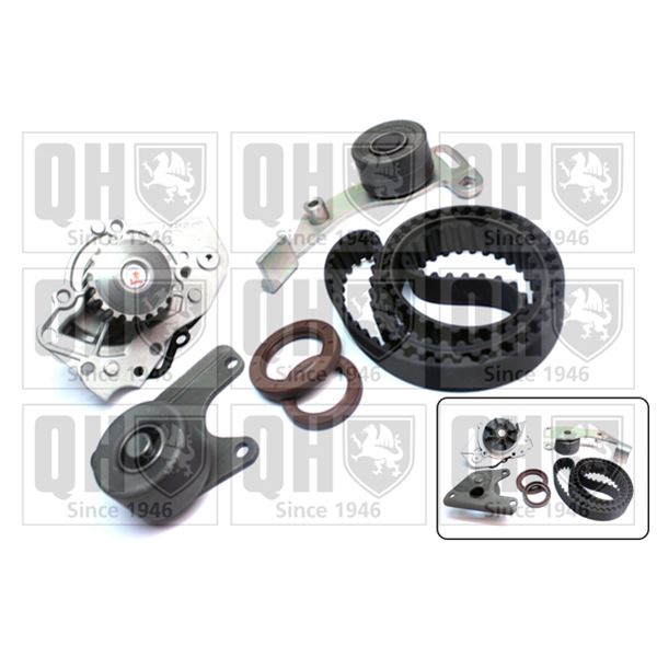 1 kit de distribution + 1 pompe à eau Quinton Hazell QBPK1070