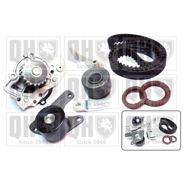 1 kit de distribution + 1 pompe à eau Quinton Hazell QBPK1072