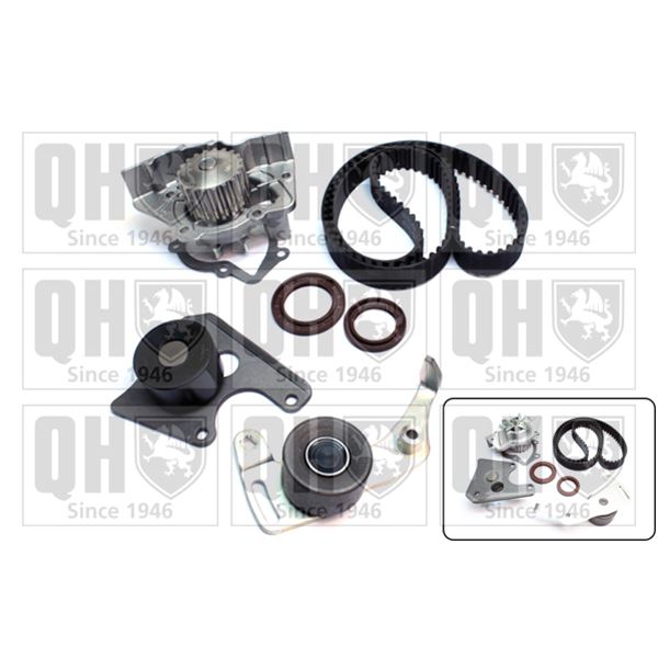 1 kit de distribution + 1 pompe à eau Quinton Hazell QBPK1272