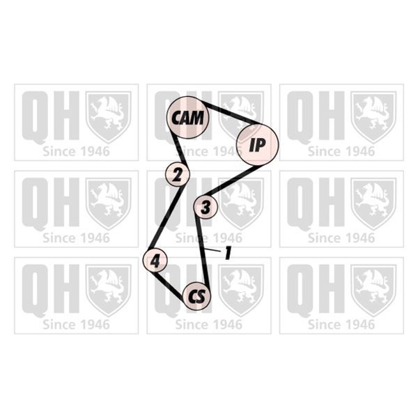 1 kit de distribution Quinton Hazell QBK267