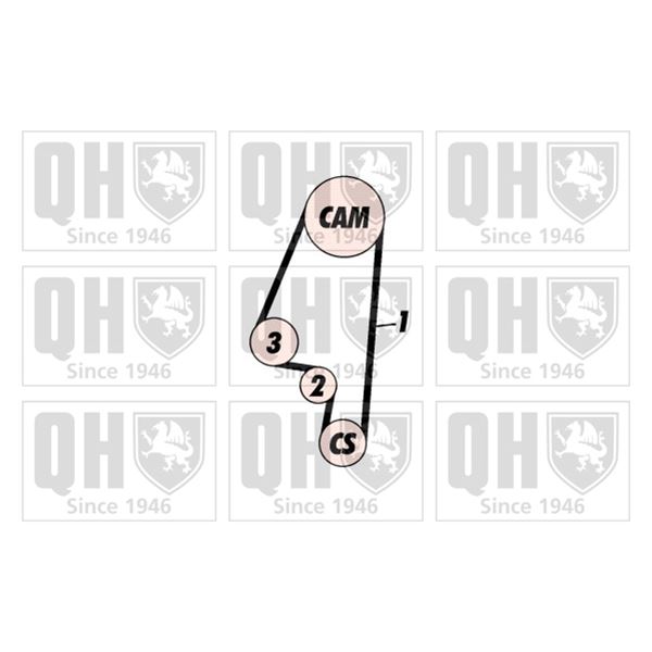 1 kit de distribution Quinton Hazell QBK291